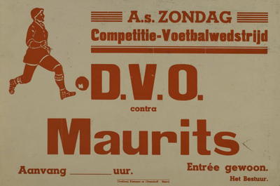 547_001_596 Wijk Overhoven, Sittard: VoetbalCompetitie-voetbalwedstrijd D.V.O. - Mauritsz.d.