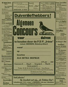 547_001_631 Wijk Sanderbout, Sittard: DuivensportAlgemeen concours voor duiven te houden door P.D.V. Irénez.d.
