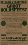 547_001_684 Wijk Stadbroek, Sittard: MuziekGroot volksfeest met wedstrijden voor Fluit- en Trommelkorpsenzondag 31 juli 1932