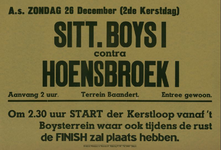 547_001_768 Sittard: Voetbal Sittardse BoysVoetbalwedstrijd Sittardse Boys I - Hoensbroek I op terrein Baandertzondag ...