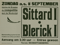547_001_769 Sittard: Voetbal SittardCompetitie-wedstrijd Sittard I - Blerick I op terrein Broeksittarderwegzondag 11 ...