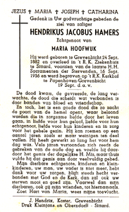 809_08_0030 Hamers, Hendrikus Jacobus : geboren op 24 september 1882 te Grevenbicht, overleden op 16 september 1956 te ...