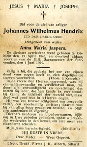 809_08_0362 Hendrix, Johannes Wilhemus : geboren op 13 april 1845 te Obbicht, overleden op 4 juni 1919 te Obbicht