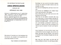 815_02_2553 Brekelmans, Anna : geboren op 16 september 1905 te Hilvarenbeek, overleden op 16 februari 1987 te Tilburg