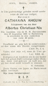816_01_0039 Ahguw, Catharina : geboren op 27 augustus 1904 te Buitenzorg, overleden op 1953 te -