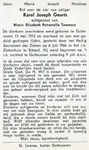 816_07_0036 Geurts, Karel Joseph : geboren op 13 mei 1913 te Guttecoven, overleden op 6 juli 1966te Sittard