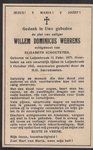 824_2024_KPB_W_0067 Wehrens, Willem Dominicus: geboren op 11 februari 1877 te Leijenbroek, overleden op 5 oktober 1935 ...