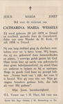 824_2024_KPB_W_0068 Wessels, Catharina Maria: geboren op 28 juli 1879 te Sittard, overleden op 13 juli 1959 te Sittard