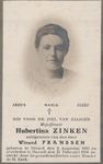 824_2024_KPB_Z_0014 Zinken, Hubertina: geboren op 8 augustus 1895 te Sittard, overleden op 21 februari 1930 te Hasselt