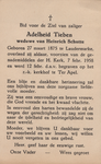 827_388 Tieben, Adelheid: geboren op 27 maart 1875 te Laudermarke, overleden op 7 februari 1958 te Laudermarke