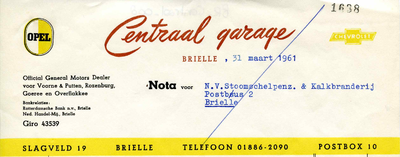 BR_CENTRAAL_008 Brielle, Centraal - Centraal Garage, Official General Motors Dealer voor Voorne & Putten, Rozenburg, ...