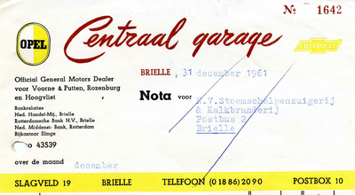 BR_CENTRAAL_010 Brielle, Centraal - Centraal Garage, Official General Motors Dealer voor Voorne & Putten, Rozenburg en ...