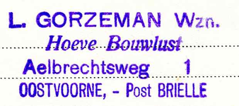 BR_GORZEMAN_001 Brielle, Gorzeman - Bevelschrift tot betaling binnenlandse omslag waterschap De Noordsluis , L. ...