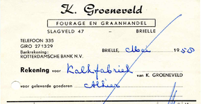 BR_GROENEVELD_001 Brielle, Groeneveld - K. Groeneveld, Fourage en graanhandel, (1958)