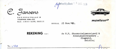 BR_JANSENS_001 Brielle, C. Jansens - C. Jansens, monteur, (1966)