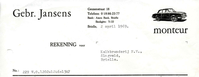 BR_JANSENS_002 Brielle, Gebr. Jansens - Gebr. Jansens, monteur, (1969)