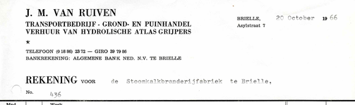 BR_RUIVEN_003 Brielle, Ruiven - J.M. van Ruiven, transportbedrijf - grond- en puinhandel, verhuur van hydrolische atlas ...