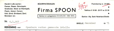 BR_SPOON_007 Brielle, Spoon - Firma Spoon, bouwmaterialen. Handel in alle soorten pannen, stenen, betontegels, ...