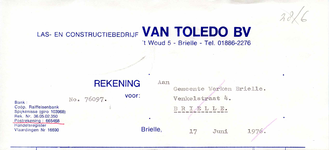 BR_TOLEDO_001 Brielle, Toledo - Las- en constructiebedrijf van Toledo BV, (1976)