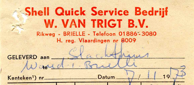 BR_TRIGT_002 Brielle, Van Trigt - Shell Quick Service Bedrijf W. van Trigt B.V., (1973)