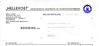 HE_HELLEVOET_004 Hellevoetsluis, Hellevoet - Hellevoet Apparatenbouw konstruktie- en scheepsreparatiebedrijf , (1967)