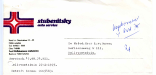 HE_STUBENITSKY_001 Hellevoetsluis, Stubenitsky - Auto service Stubenitsky, (1975)