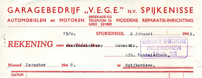 SP_VEGE_001 Spijkenisse, V.E.G.E. - Garagebedrijf V.E.G.E. , N.V. Automobielen en motoren. Moderne ...