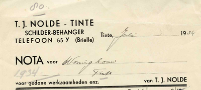 TI_NOLDE_003 Tinte, Nolde - T.J. Nolde, Schilder- behanger, (1934)