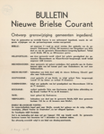 AFFICHE_B_88 Bulletin Nieuwe Brielse Courant. Ontwerp grenswijziging gemeenten ingediend, voor de gemeenten op ...