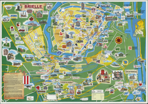 AFFICHE_E_16 Brielle, stadsplattegrond en bedrijvenoverzicht, met historie van Brielle, 2000