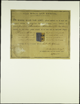 PC_WAPEN_SIM Wapendiploma van de gemeente Simonshaven en Schuddebeurs, 5 september 1821