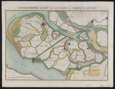 TA_ALG_010 Topographische Kaart van het Land van Voorne en Putten, ca. 1850.