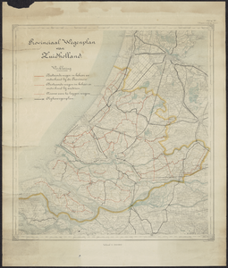 TA_ALG_214 Provinciaal Wegenplan van Zuidholland, 1927.