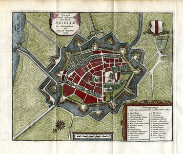 TA_BRIELLE_043 Nieuwe Grond_tekening der Stad BRIELLE, 1743.