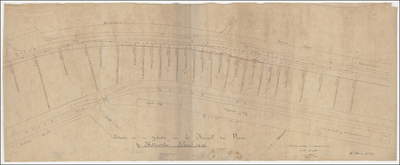TA_DKR-RWS-HLVS_001 Situatie van een gedeelte van het Kanaal door Voorne te Hellevoetsluis, 1881.