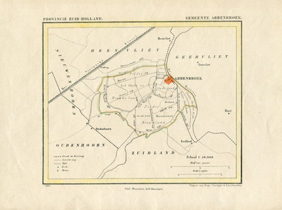 TA_KUYPER_ABB_001A Provincie Zuid-Holland, Gemeente Abbenbroek, 1867.