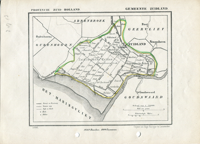 TA_KUYPER_ZUI_001 Provincie Zuid-Holland, Gemeente Zuidland, 1866.