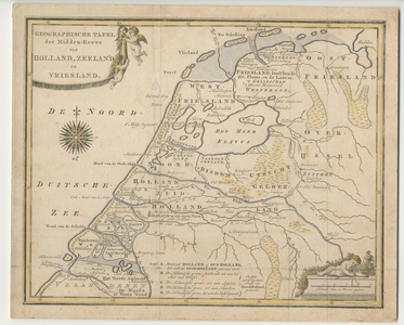 TA_REC_029 Geographische Tafel der Midden-Eeuwe van Holland, Zeeland en Vriesland, 1792.