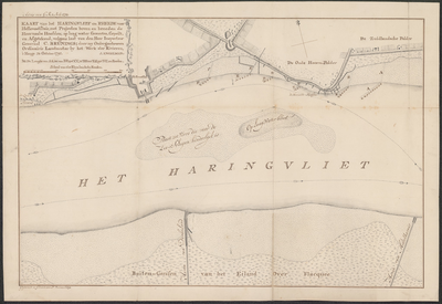 TA_RIV_029 Kaart van het Haringvliet en Rheede voor Hellevoetsluis, 1792.