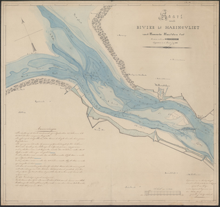 TA_RIV_031 Kaart van de Rivier het Haringvliet, 1836.