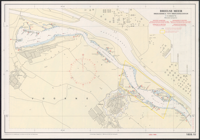riv_043-012 Hydrografische kaart voor Kust-en Binnenwateren, 1985.