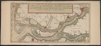 TA_RIV_068 Kaart van de Beneeden Rivier de Maas en de Merwede,van de Noordzee tot Gorinchem, [ca. 1745].