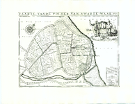 TA_KAARTBOEK1_017 CAARTE VANDE POLDER VAN SWARTE-WAAL 1697, 1697, afdruk 1991.