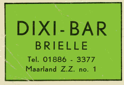 LD2005. Dixi Bar Brielle.