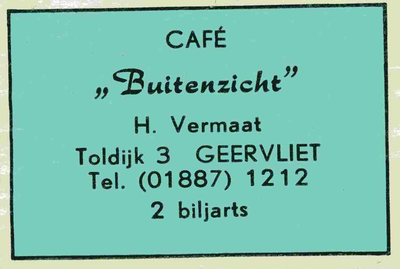 LD2014. Café Buitenzicht - 2 biljarts.