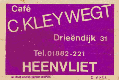 LD2016. Café C. Kleywegt.
