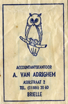 SZ0134. Accountantskantoor A. van Adrighem.