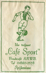 SZ1417. Café Sport - Uw trefpunt - bondscafé ANWB.