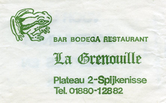 SZ1418. Bar, Bodega, Restaurant La Grenouille.