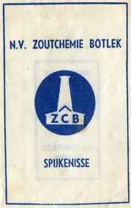 SZ1421. N.V. Zoutchemie Botlek.